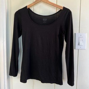 Uniqlo Women's Heat Tech Long Sleeve U-Neck Top